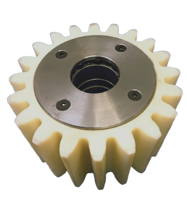 Engrenagem híbrida nylon e metal